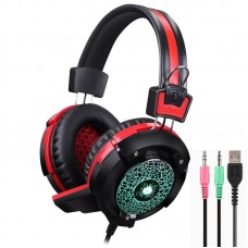 X8 Hi-Fi Over-Ear Professional Gaming Headset with Mic and LED Light For PC